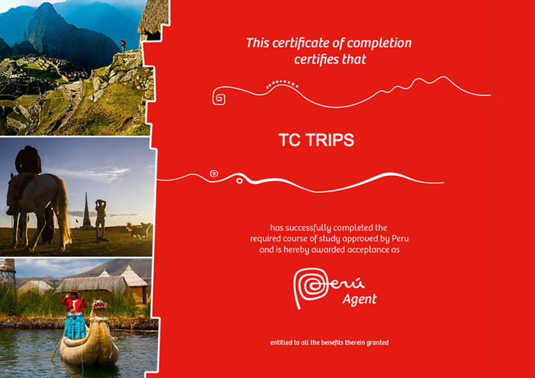 Peruansk reisebyrå med sertifikat